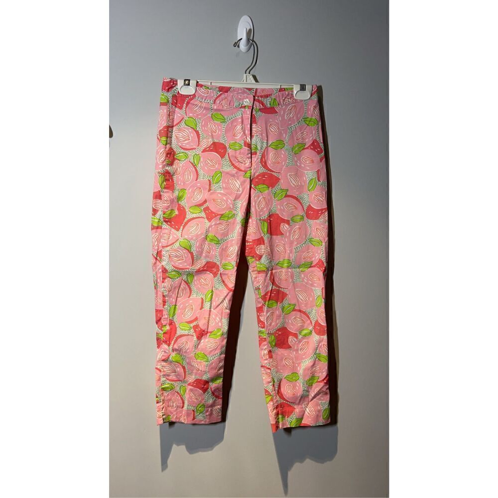 ‼️Sale‼️ White label Lilly Pulitzer mango mama print capris size 4 C17-19